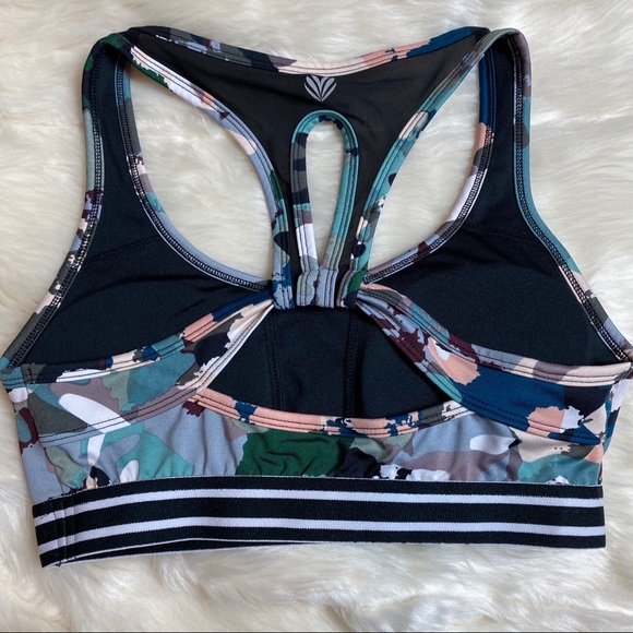 Abstract Sports Bra Women’s Size medium colorful gym workout - Picture 5 of 8